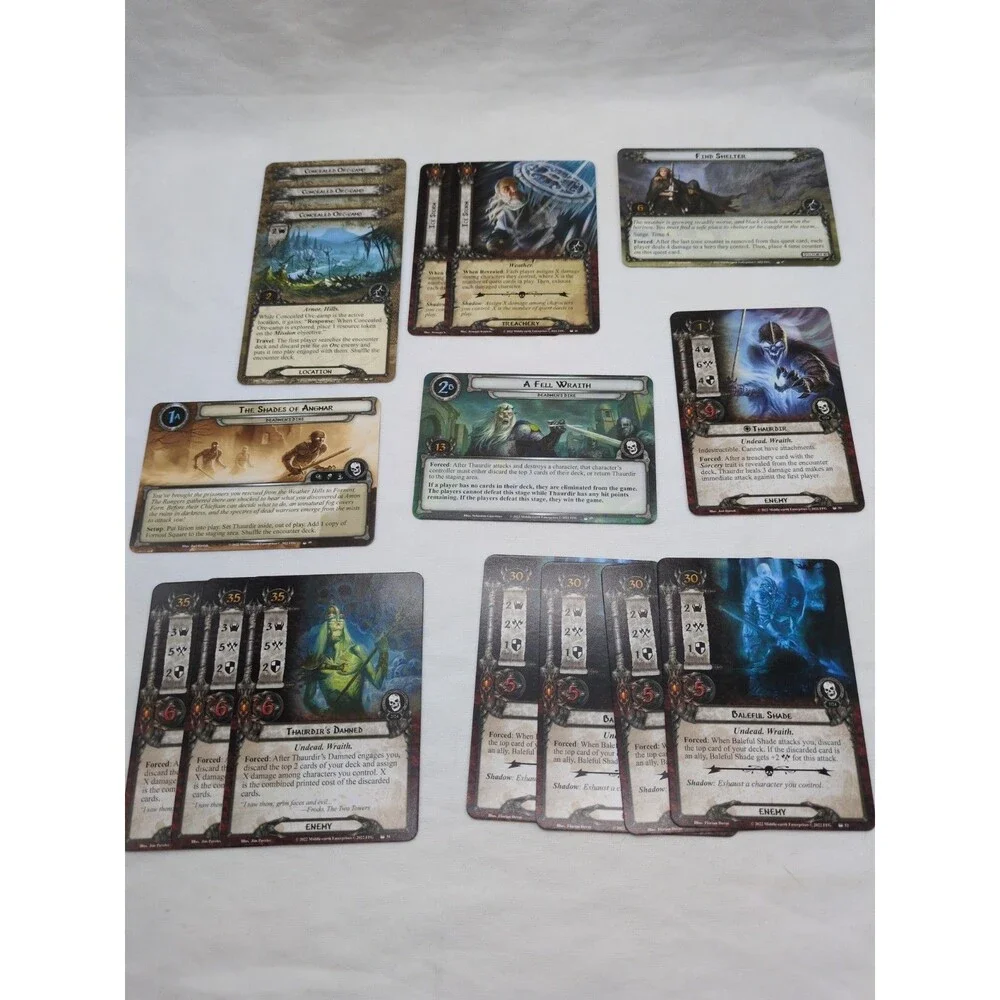 *Incomplete* Lord Of The Rings Lost Realm Expansion Cards